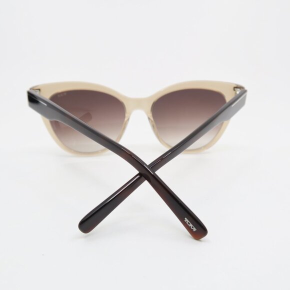 Tumi STU001 072M 54mm Brown Transparent/Brown Gradient Women\'s New Sunglasses. main image 6